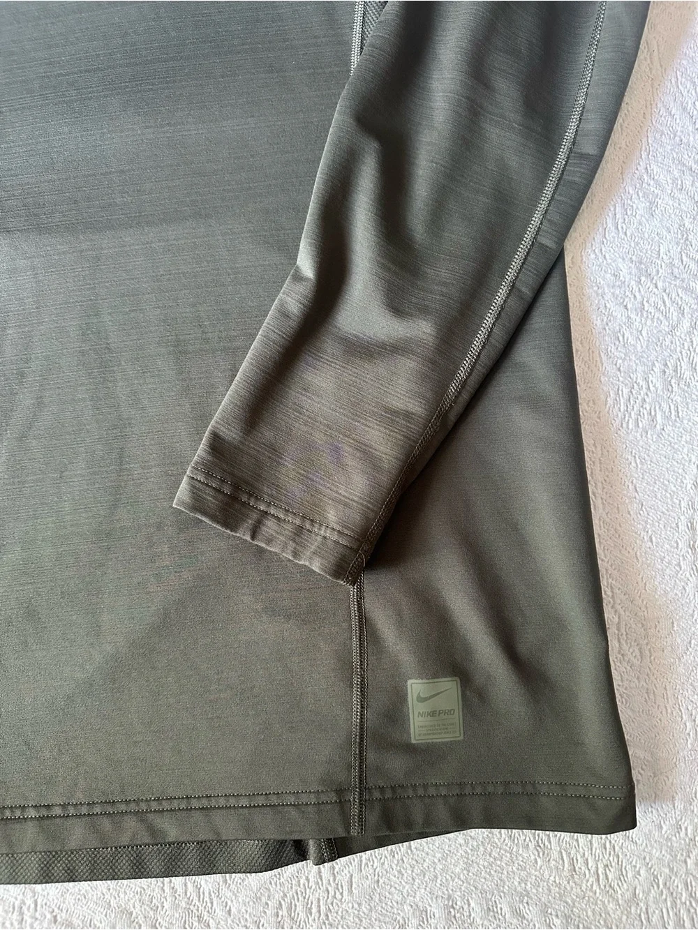 Nike Olive Green Half-Zip Training Top